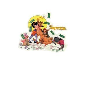 Supreme All Dogs Go to Heaven Disney Sticker Authentic Streetwear